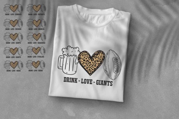 Download NFL Drink Love Bundle DIY Crafts Files - Love Collection