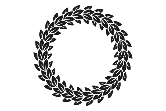 Download Floral Decorative Round Frame. Black Fol - Premium Resources