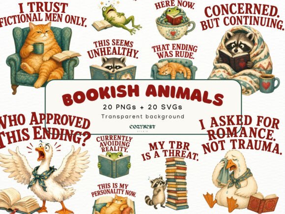 Download Sarcastic Bookish Clipart Book Lover PNG - Love Collection