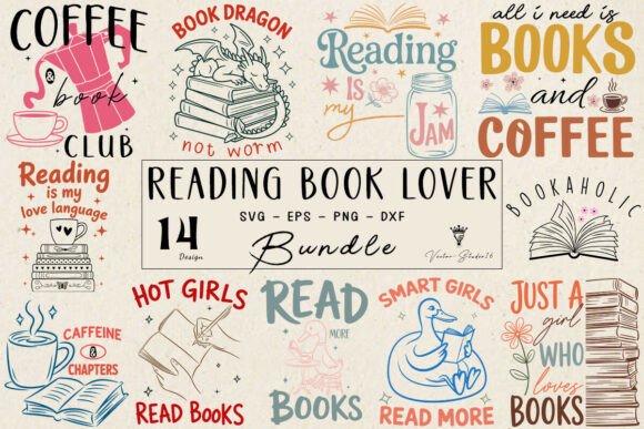 Download Reading Book Lover SVG Bundle - Love Collection